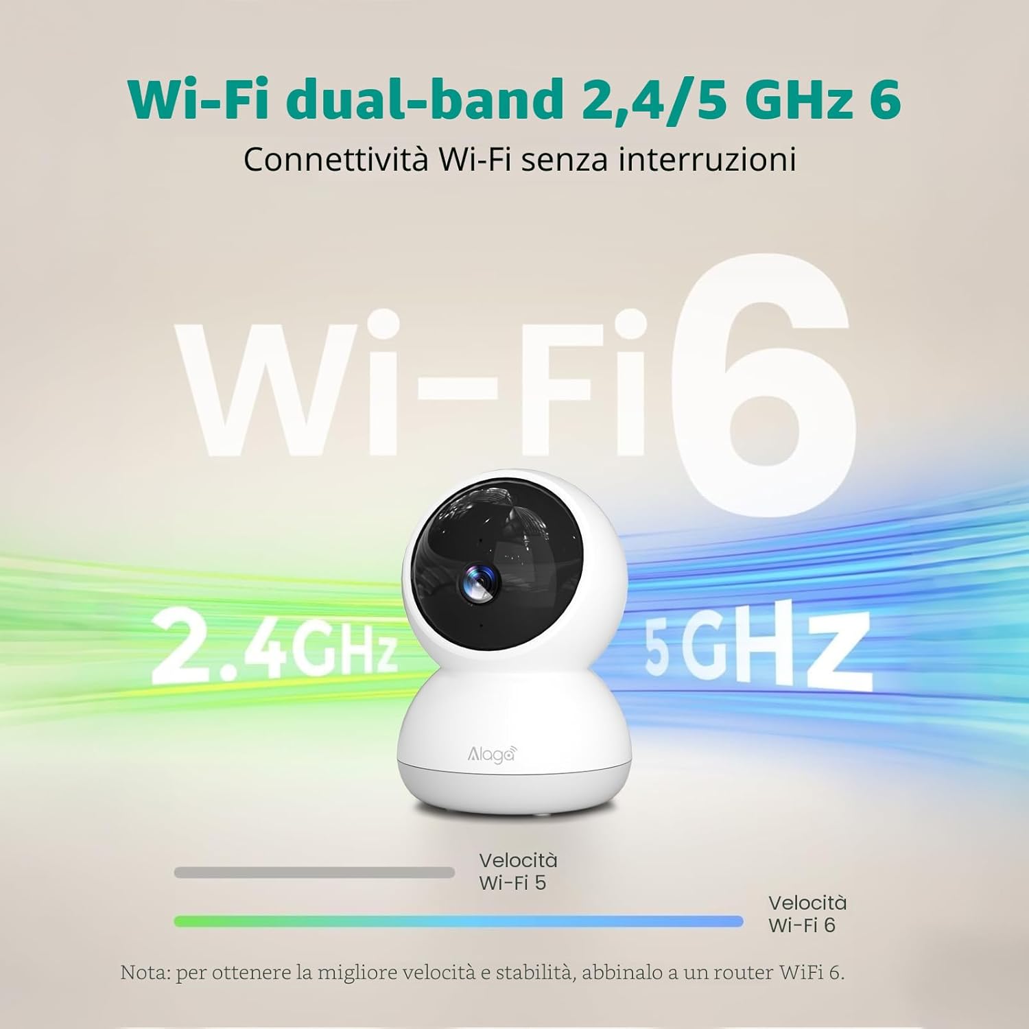 Thumbnail 4 de Telecamera Wi‑Fi Interno 3K con rilevamento AI e visione notturna