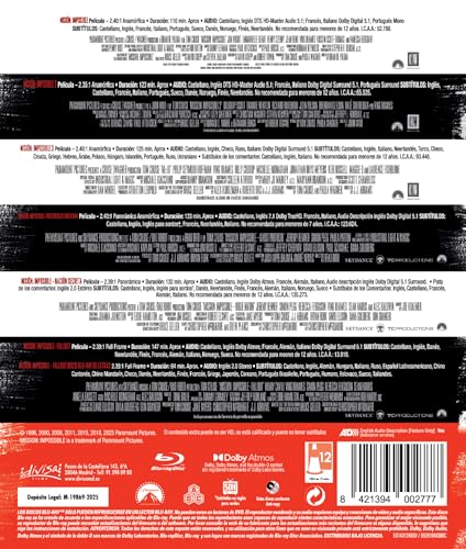 Thumbnail 1 de Misión Imposible 1-6 (Blu-ray) Pack 6 películas – Divisa Films
