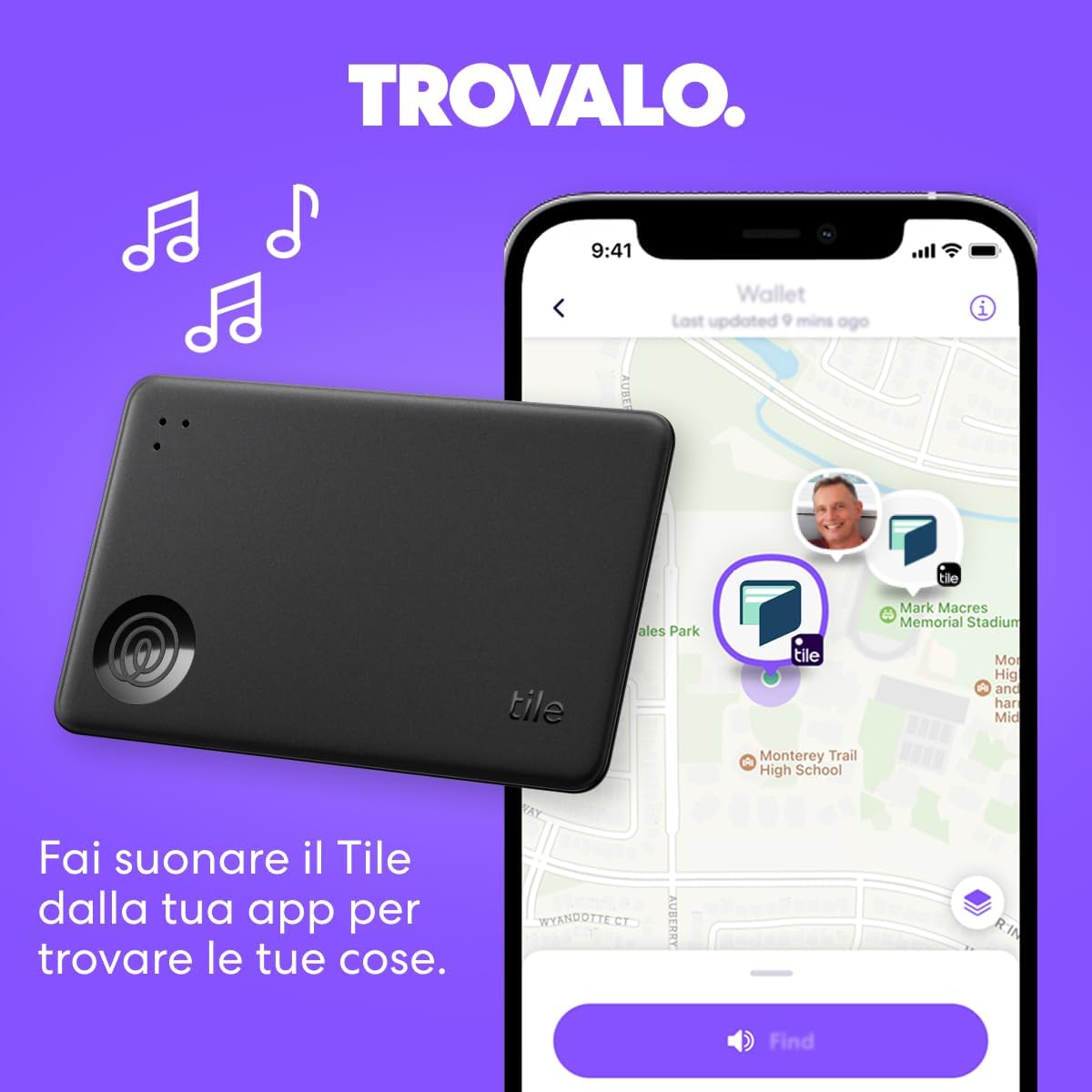 Detalle de Life360 Tile Starter Pack - Localizzatori Bluetooth (2 pezzi) per chiavi, portafoglio e oggetti