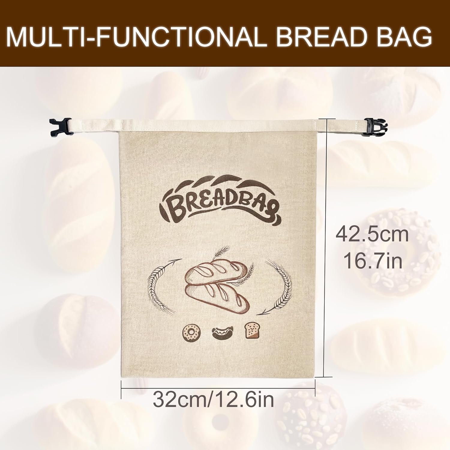 Thumbnail 1 de FLYAMAPIRIT Bienenwachs Brotbeutel für Sauerteig – Großer, wiederverwendbarer 2er Pack