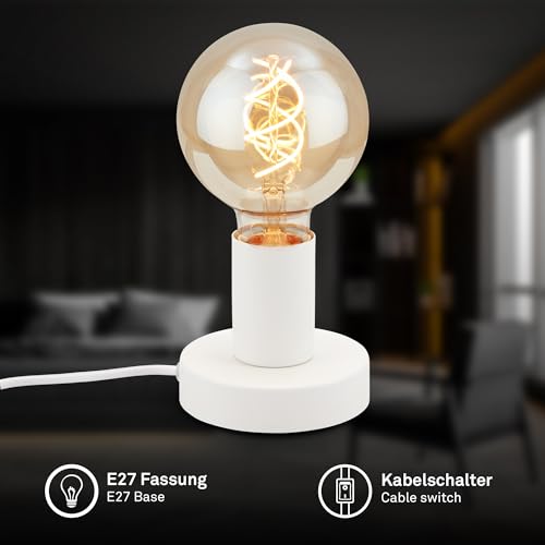 Detalle 2 de BRILONER Mini lámpara de mesa retro E27 10W