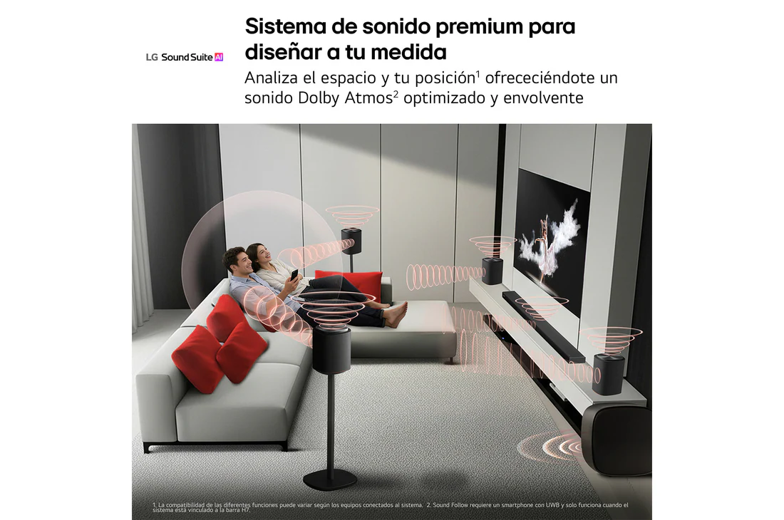 Detalle de LG Sound Suite H7: Barra de sonido con Dolby Atmos FlexConnect
