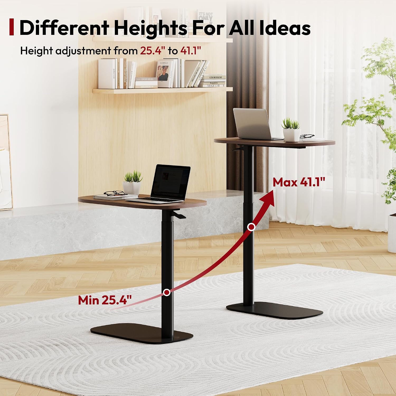 Thumbnail 4 de SANODESK Overbed Table, Walnut