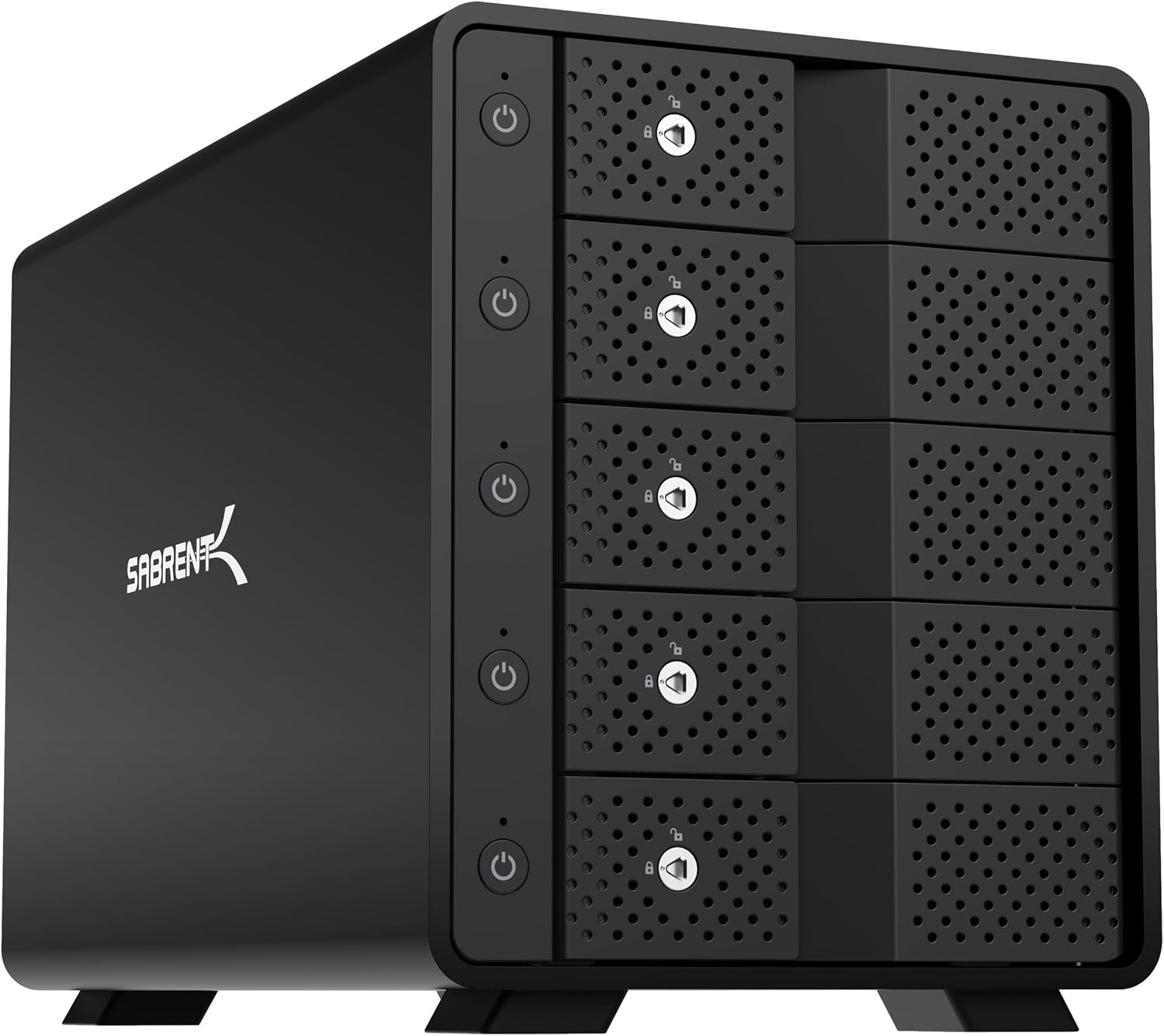 Detalle de SABRENT 5-Bay Festplatten-Dockingstation USB-C 10Gbps (DS SC5B) für SATA 2,5"/3,5