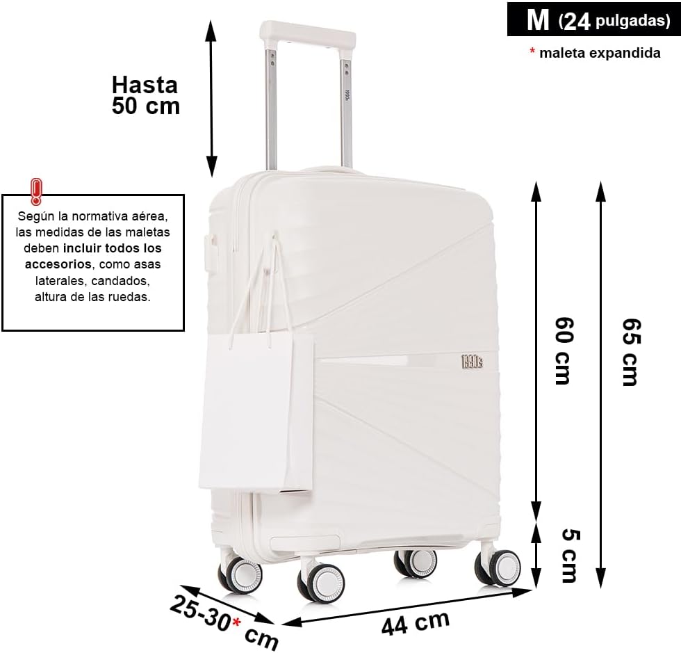 Thumbnail 2 de 1990s Maleta Mediana Expandible 79L