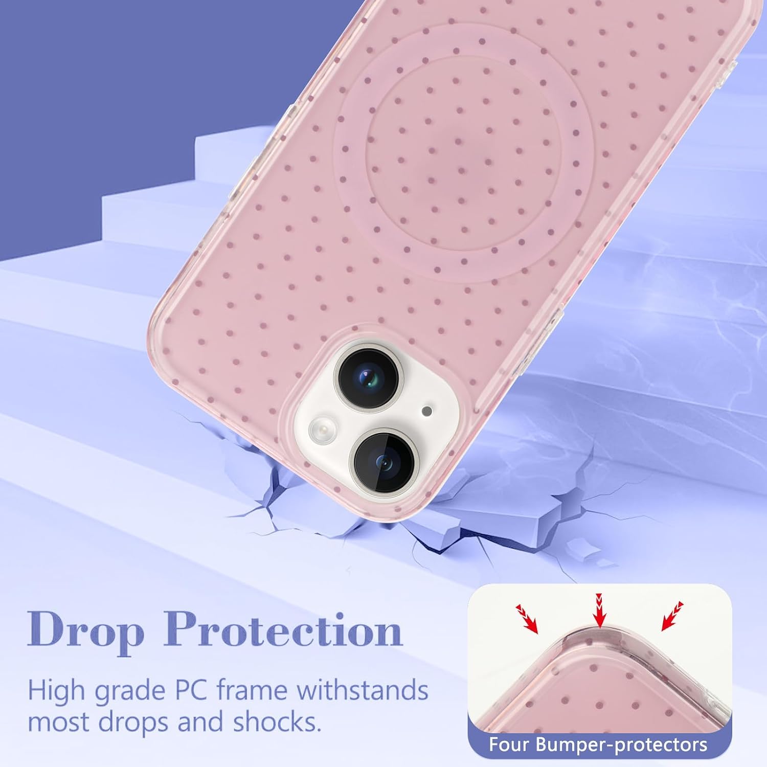 Detalle de Urarssa Magnetic Phone Case for iPhone 15