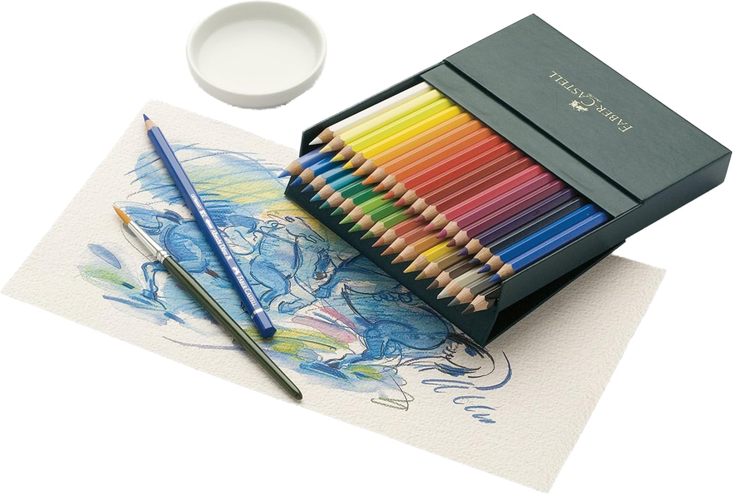 Detalle de Faber-Castell Albrecht Dürer Aquarellstifte – 36er Studio-Box mit 3,8 mm Minen