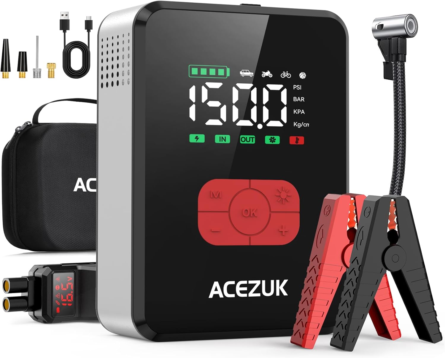 Detalle de ACEZUK 7000A Starthilfe Powerbank