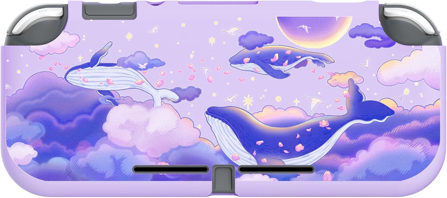 Detalle de PlayVita Custom Protective Case for Nintendo Switch Lite — Whale in Dream