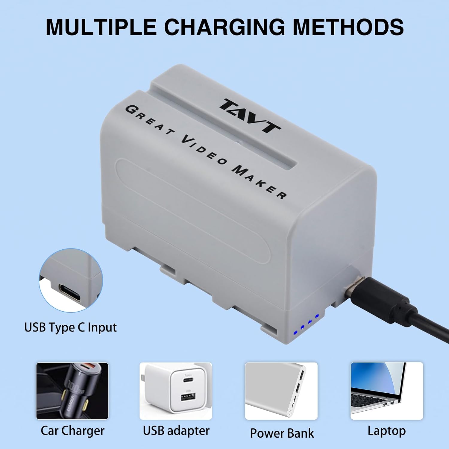 Thumbnail 4 de TAVT NP-F750 5800mAh replacement battery pack