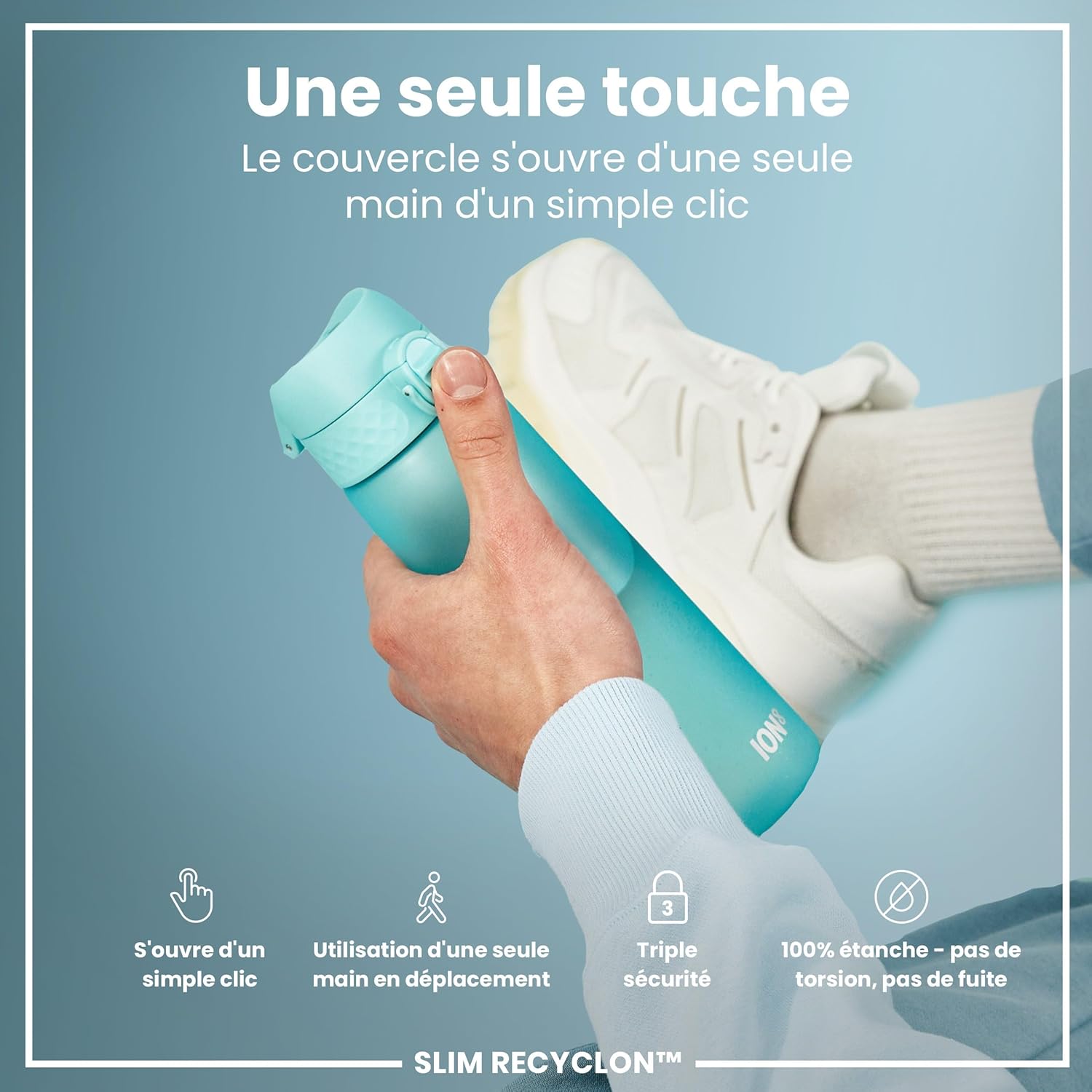Detalle de ION8 Gourde 500ml étanche et pratique