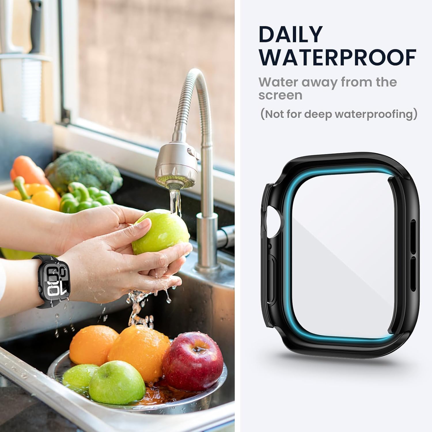 Thumbnail 3 de Tensea 2 in 1 Waterproof Apple Watch Screen Protector Case for Series 11/10 (46mm)