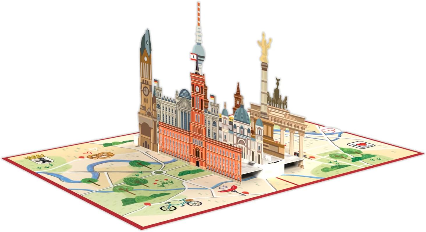 Thumbnail 3 de papercrush® Pop-Up Karte Berlin – 3D-Geschenkkarte für Reisegutschein & Geldgeschenk