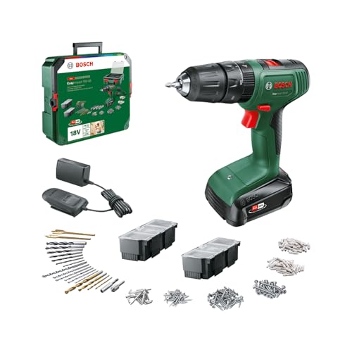 Detalle de Bosch EasyImpact 18V-40 : perceuse-visseuse sans fil polyvalente avec percussion, kit complet