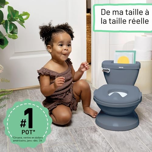 Detalle de Ingenuity My Size Potty Pro – Pot 2-en-1 avec Réducteur Amovible et Bruit de chasse, bleu