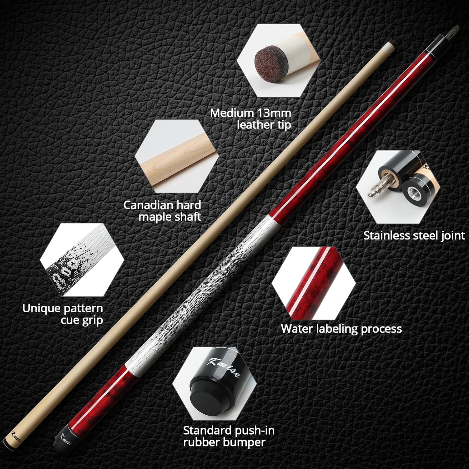 Thumbnail 1 de Kmise pool cue in hard maple