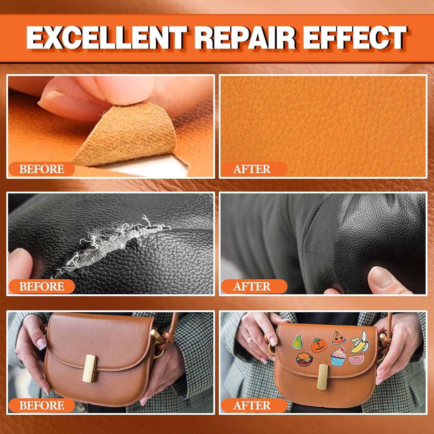 Detalle 2 de GleamGlee GF-4 Leather Glue, Waterproof Flexible Adhesive, Metal Tip, 60 ml