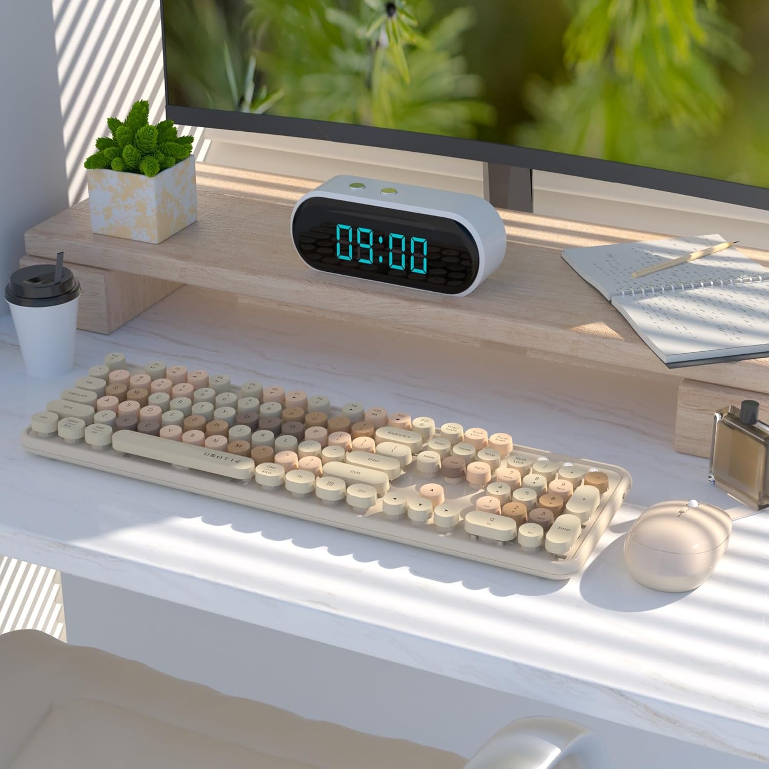 Thumbnail 1 de UBOTIE Wireless Keyboard Mouse Combo