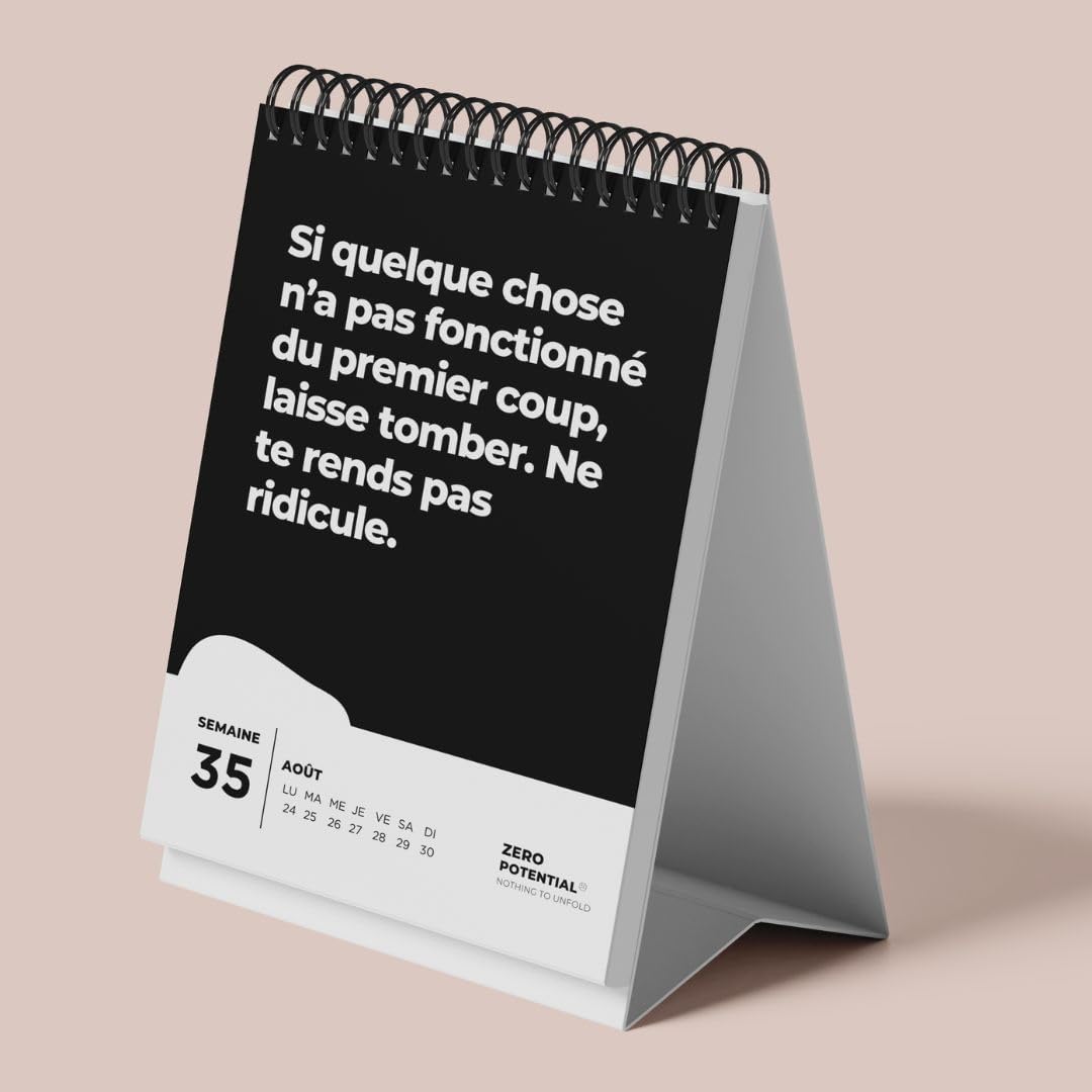 Thumbnail 4 de Demotivierender Kalender (Französisch, A6) – 52 Wochen ehrlicher Sarkasmus