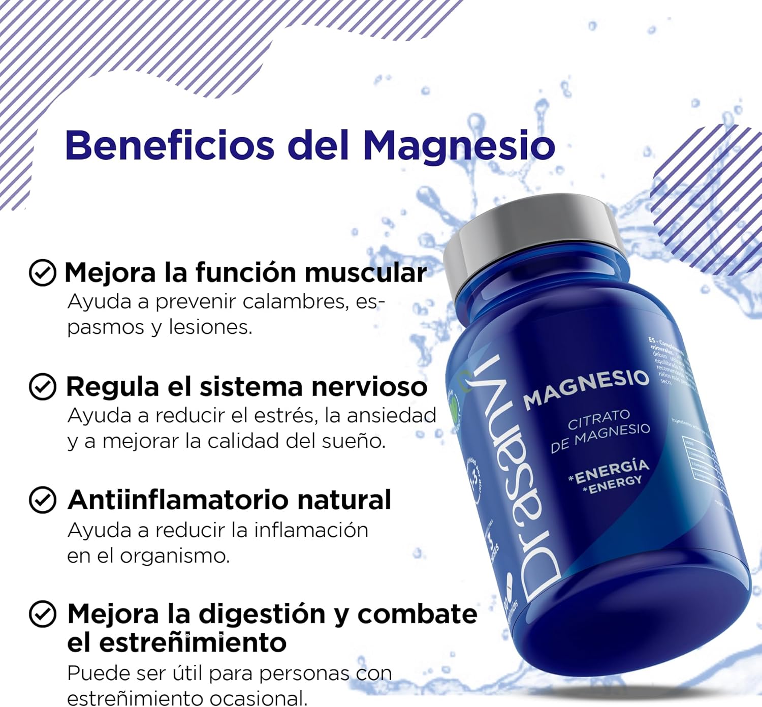 Thumbnail 3 de DRASANVI Citrato de Magnesio 💊 Reduce fatiga y dolor de cabeza