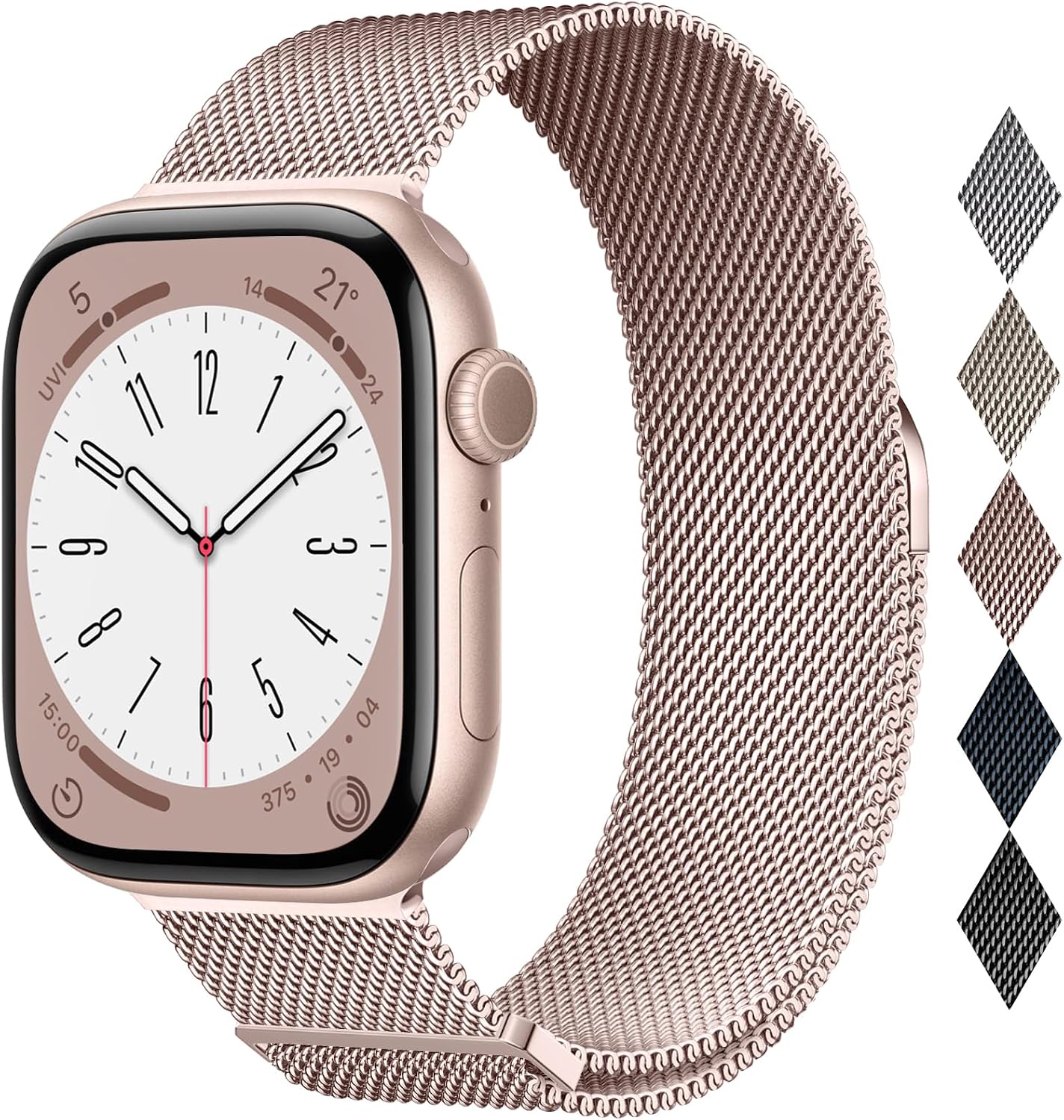 Detalle de Apple Watch Milanese Loop 42mm adjustable metal band