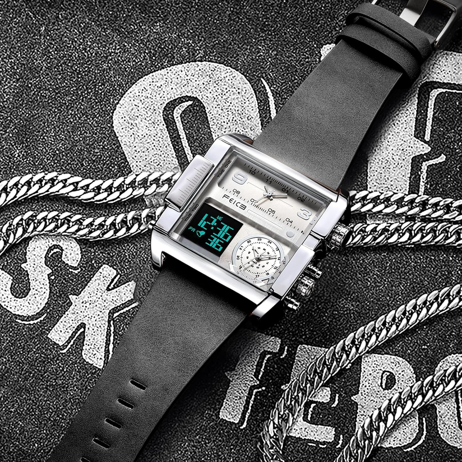 Thumbnail 1 de FEICE FK030 Orologio al Quarzo Quadrato