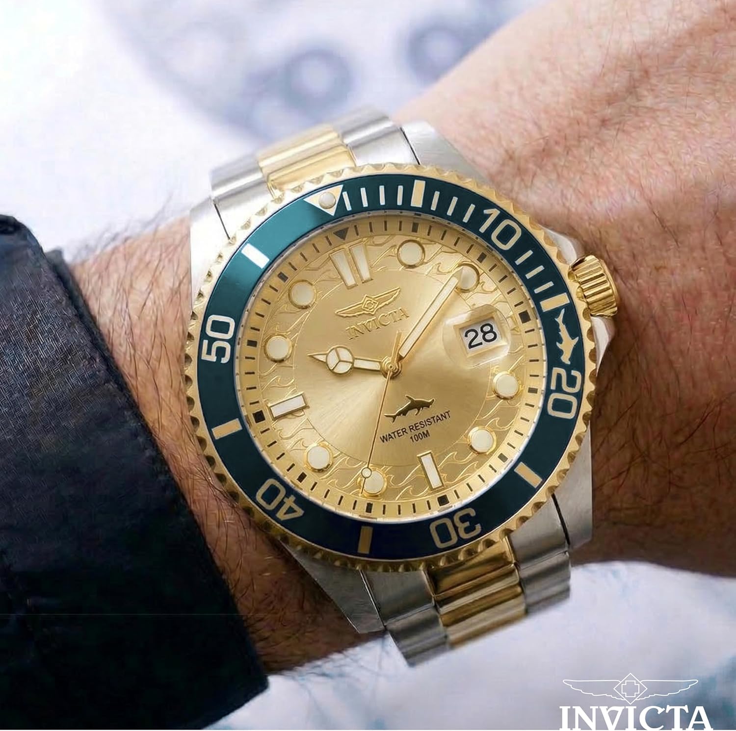 Detalle 2 de Invicta Pro Diver Edelstahl Herren Quarzuhrwerk – 43 mm