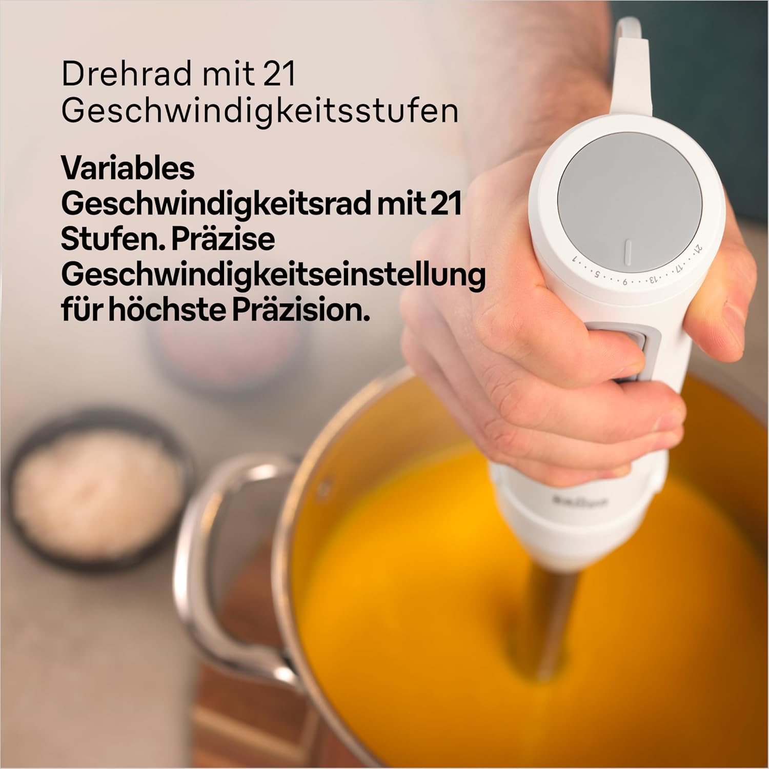 Thumbnail 5 de Braun Stabmixer MultiQuick 5 MQ 50001 M – 1000W, 21 Geschwindigkeiten, SplashControl, EasyClick Plus