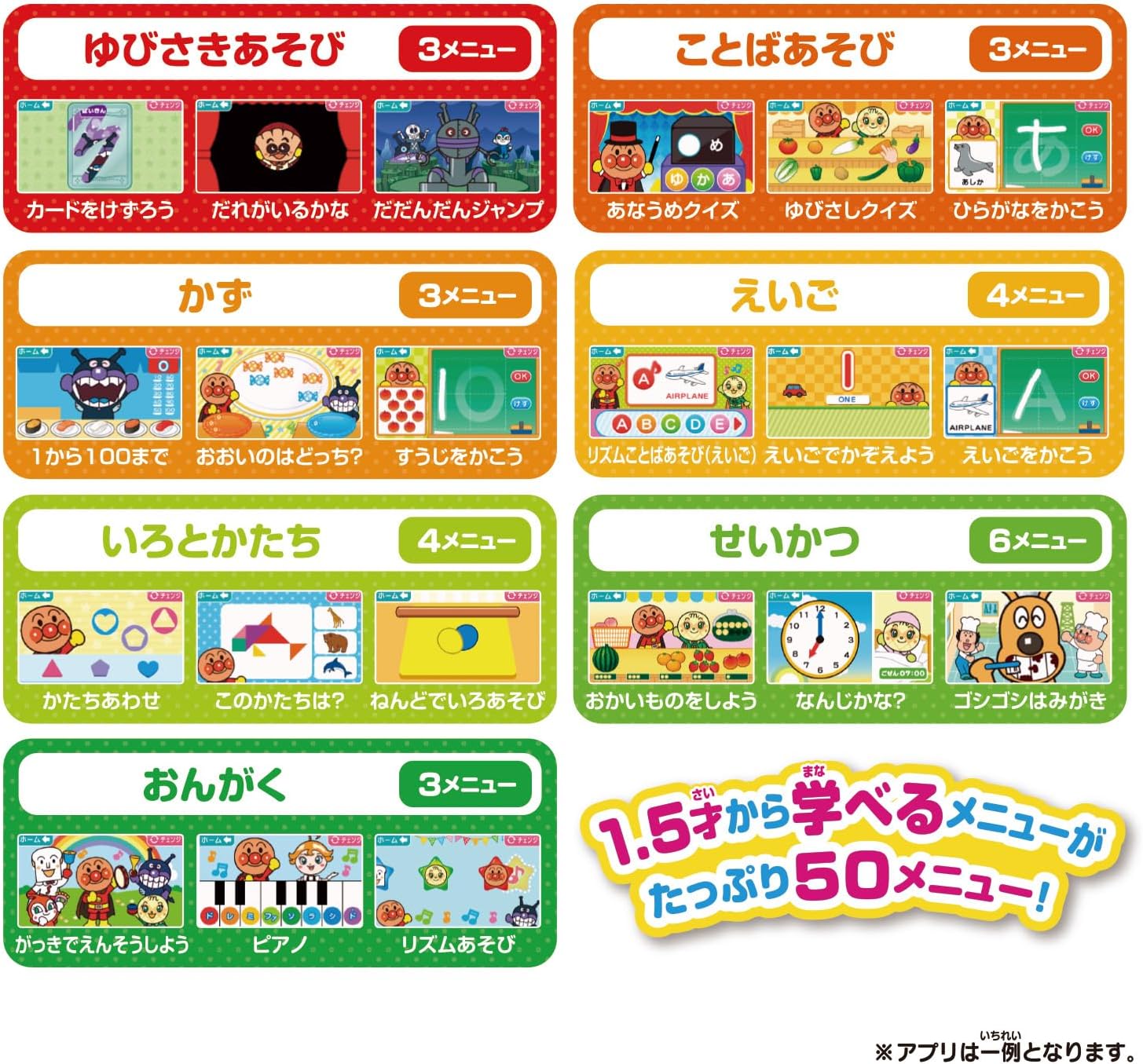 Detalle de バンダイ タッチでできた!1.5才からのアンパンマン知育パッド 5インチ・50メニュー