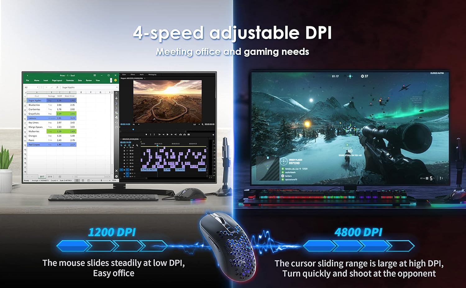 Thumbnail 3 de CYD C306 Wired RGB Gaming Mouse: An Ergonomic, USB 3.0 Precision Tool for Long Sessions