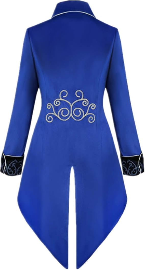 Detalle de YQVGFBY vintage steampunk-frackjas voor heren voor carnaval en Halloween