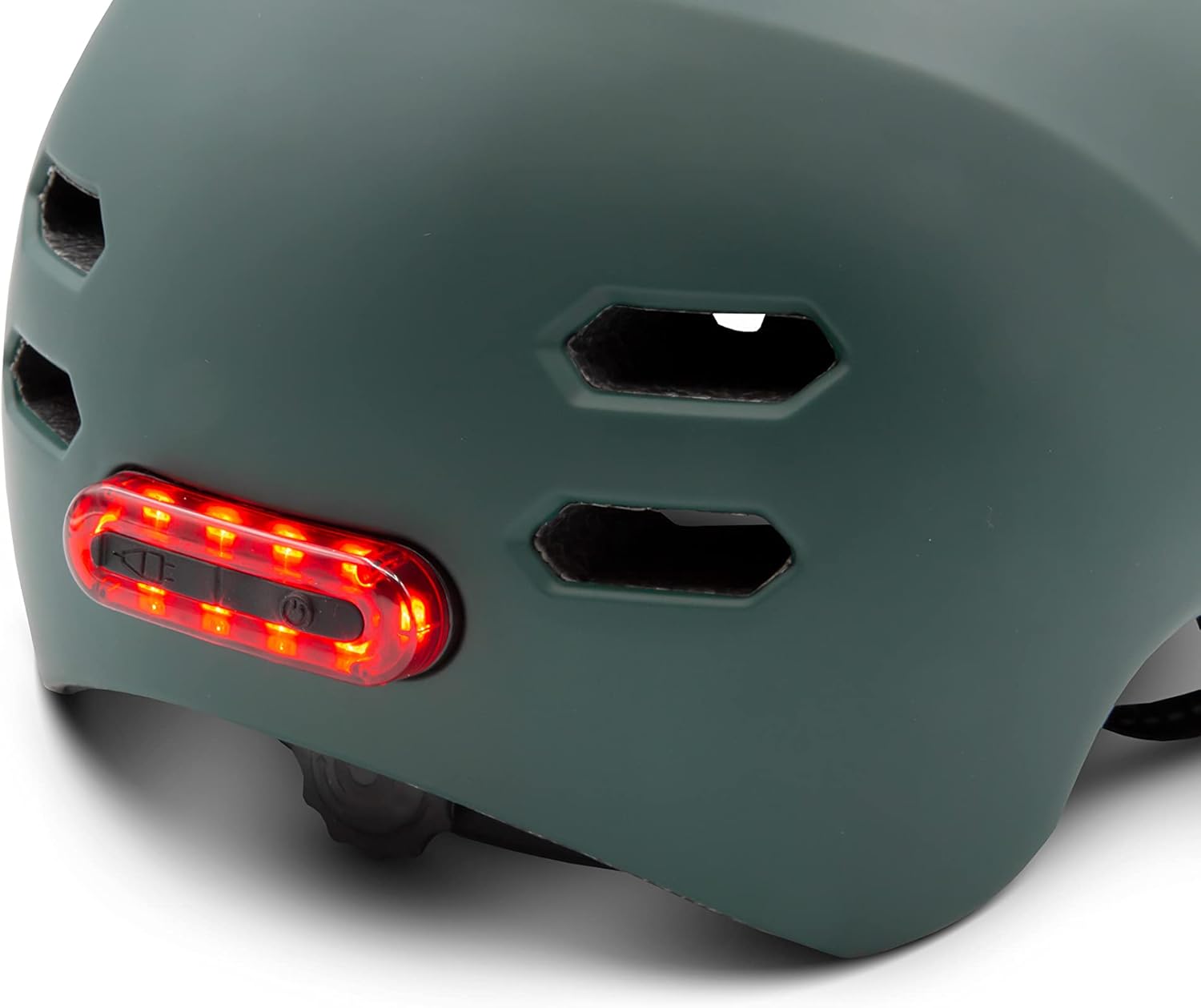 Detalle de Urban Prime Urban Helmet L casco protettivo con visiera e luci anteriori/posteriori per bici, e-bike e monopattino elettrico