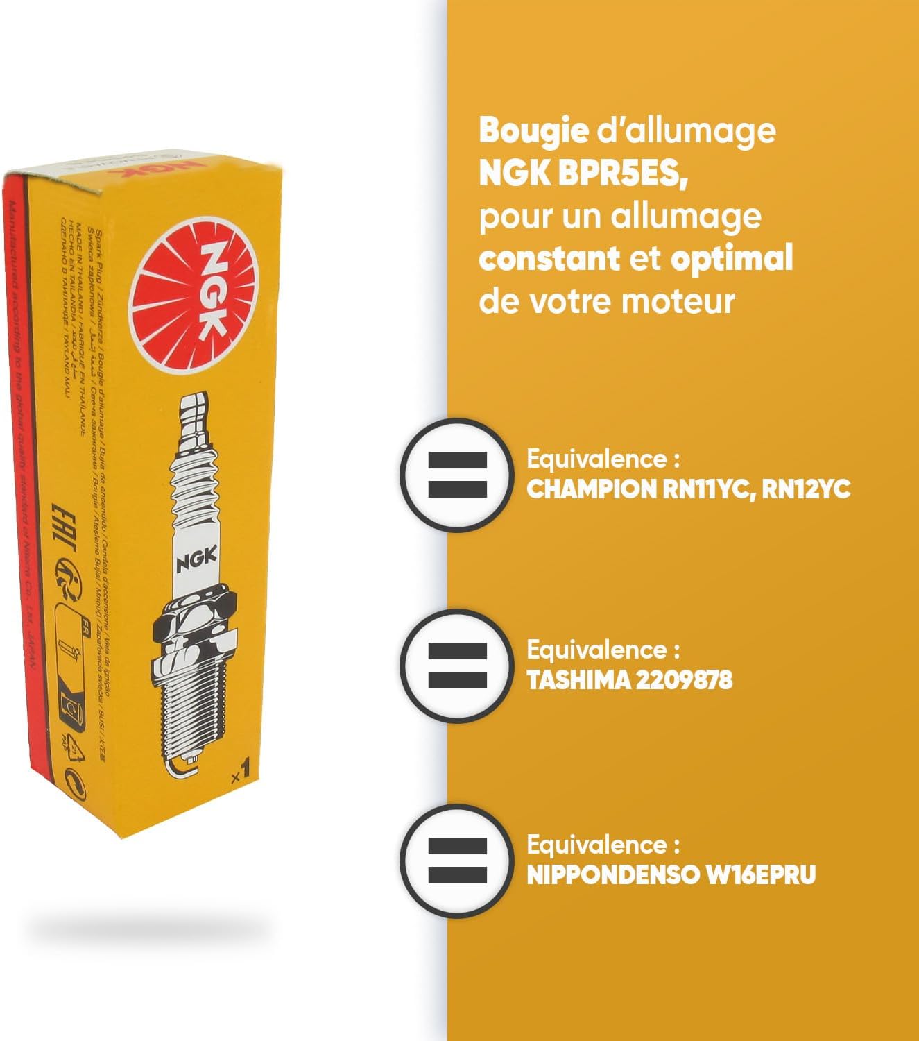 Detalle 2 de NGK BPR5ES bougie d'allumage fiable