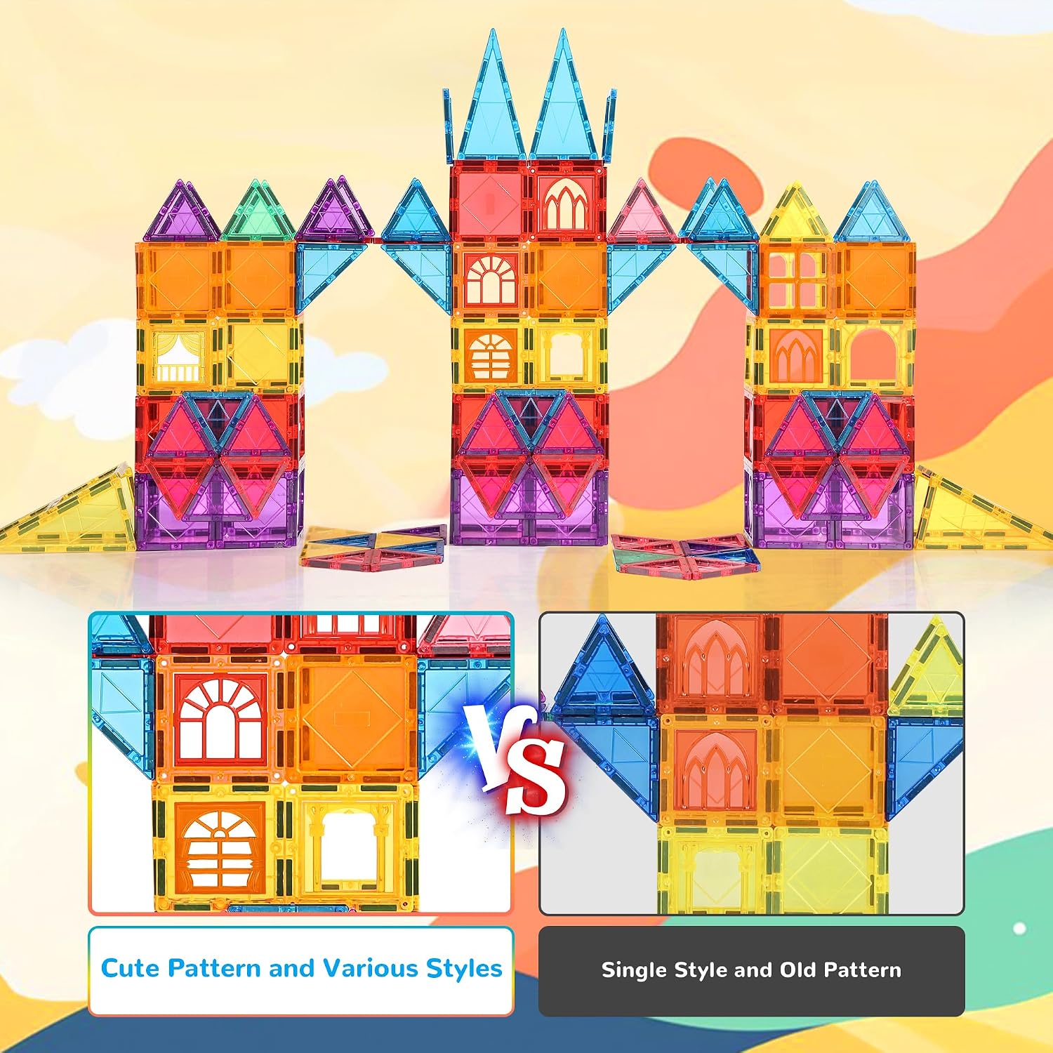 Thumbnail 5 de Magnetic Tiles 62-piece magnetic building set for kids 🧩