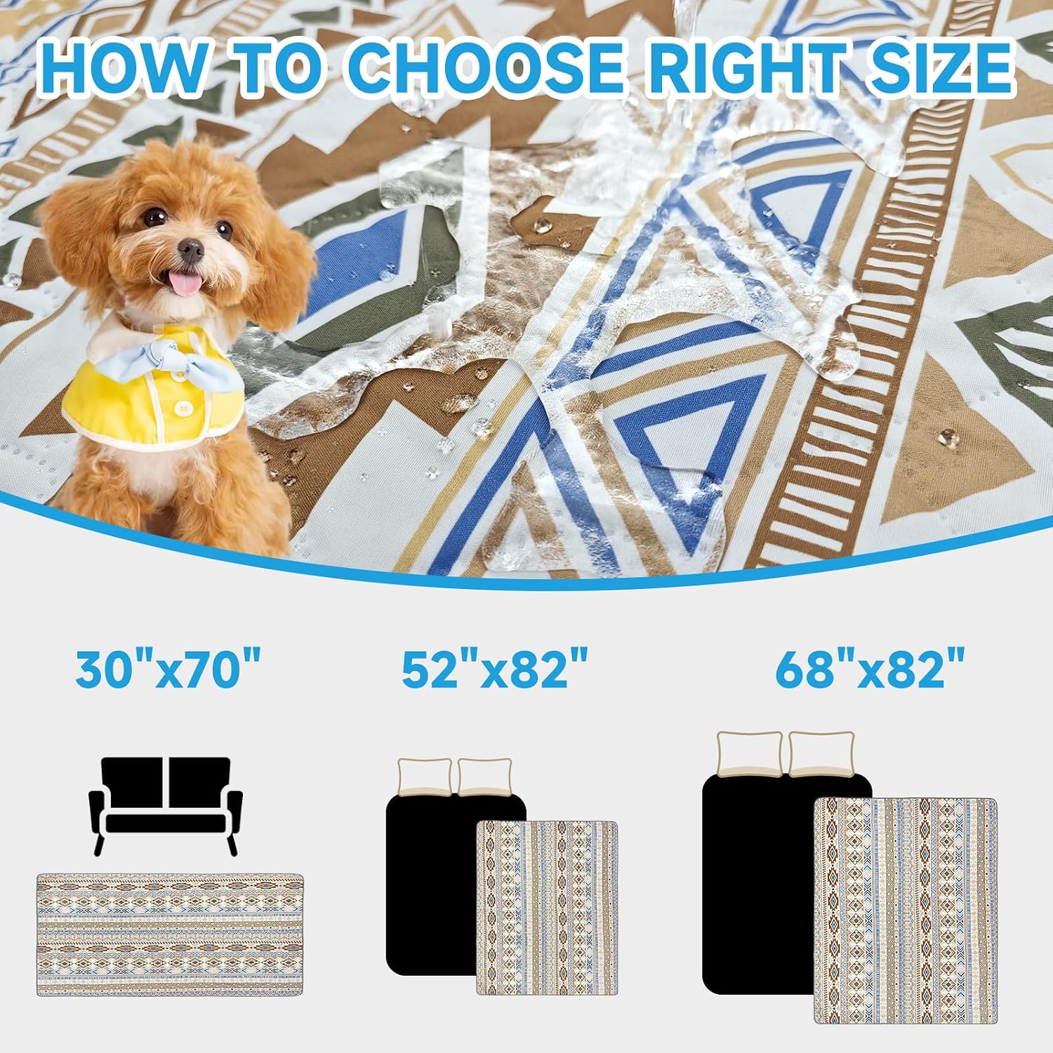Thumbnail 5 de YOSEPATI 100% Double-Sided Waterproof Dog Blanket