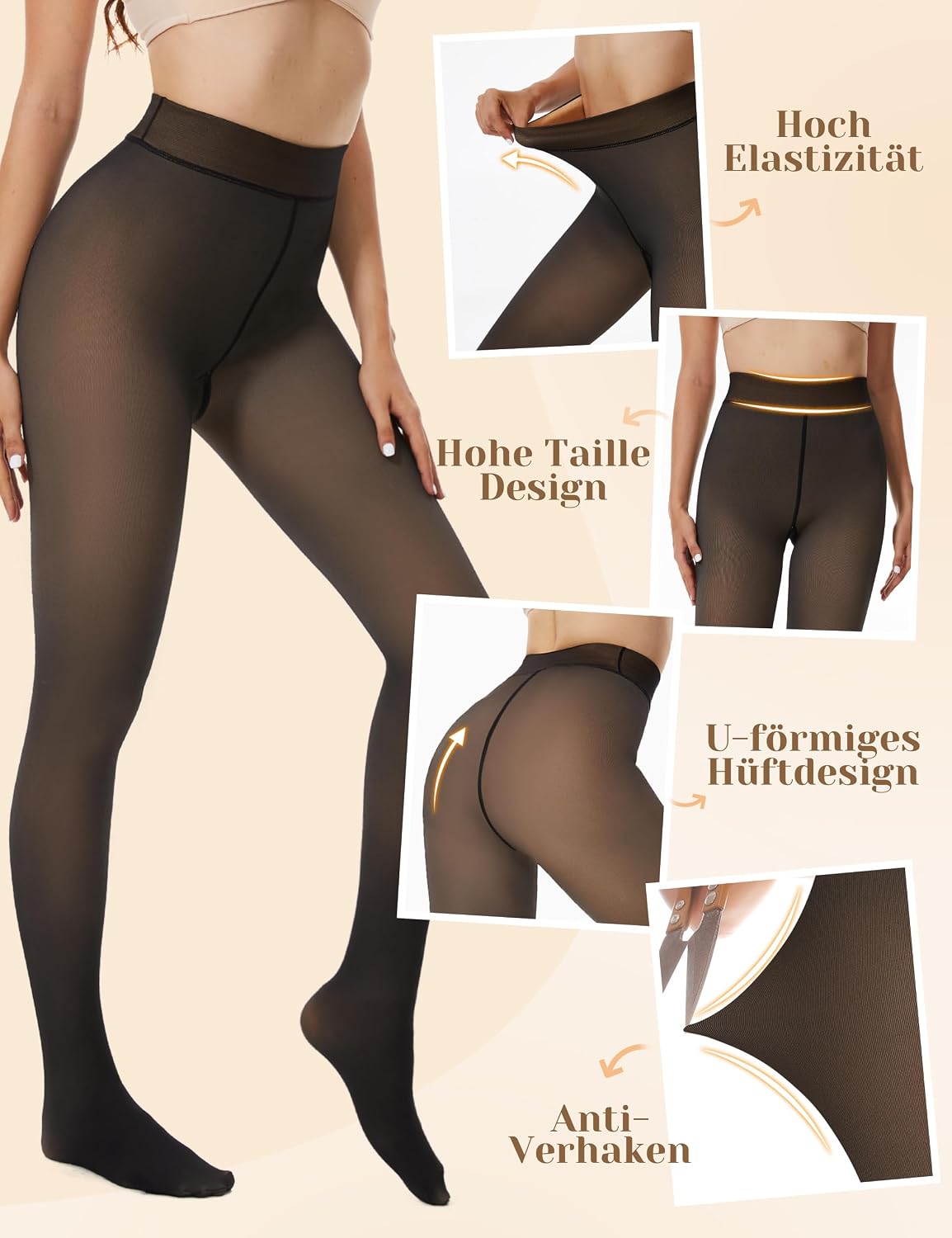 Thumbnail 3 de AMIYOYO Thermo Strumpfhose 300g