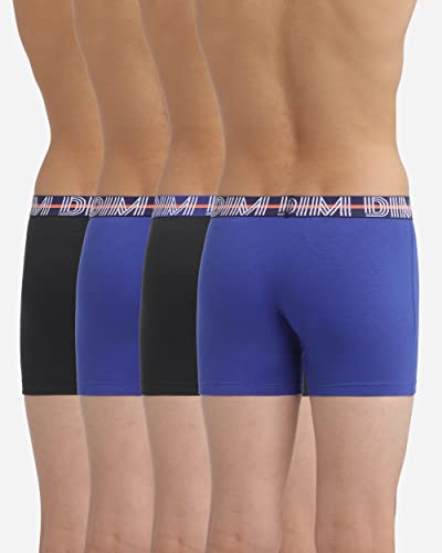 Detalle 1 de DIM Garçon – Boxer Ecodim Coton Stretch Coloré x4 avec Ceinture Logo DIM