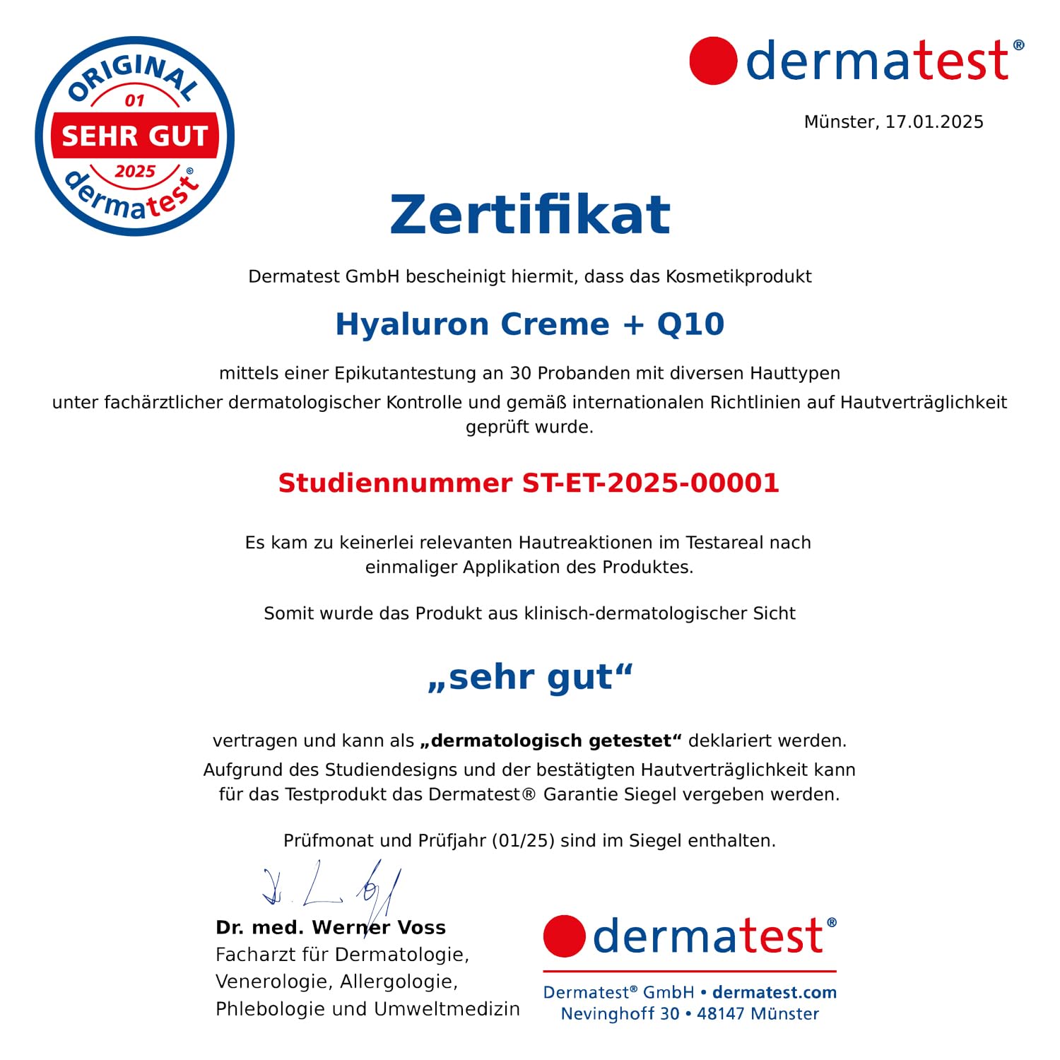 Detalle de Kapua Naturals Bio Hyaluron Gesichtscreme 100 ml mit Q10 – Anti-Aging mit natürlichem UV-Schutz