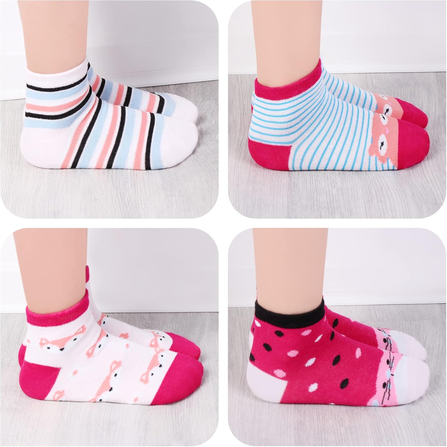 Thumbnail 1 de Libella 12 paia di calzini da ginnastica per bambini (1-12 anni), a pois e strisce colorati