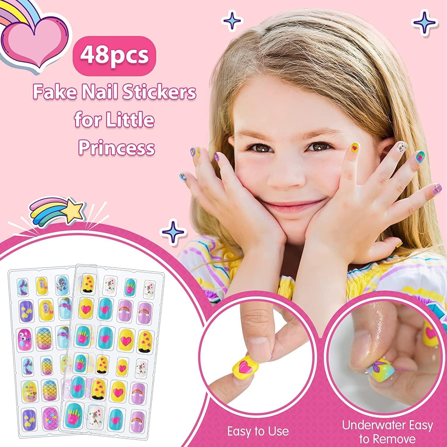 Thumbnail 4 de LemonDream Kids Nail Polish Sets – Fun, Safe DIY Nail Art Kit for Girls Aged 7–12