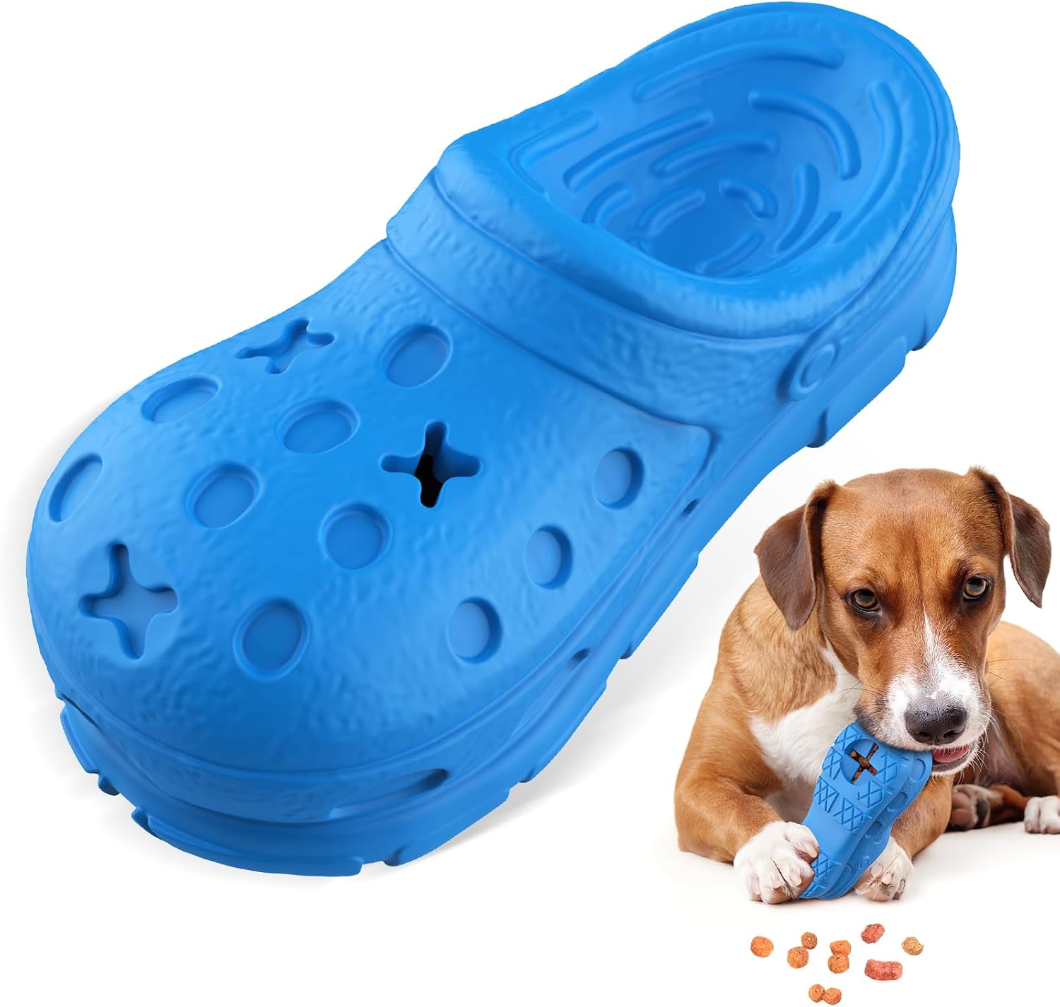 Detalle de RUXAN Hundespielzeug – Unzerstörbares Kauspielzeug für Große Rassen & Welpen (Interaktives 3-in-1 Snack-Verteiler)