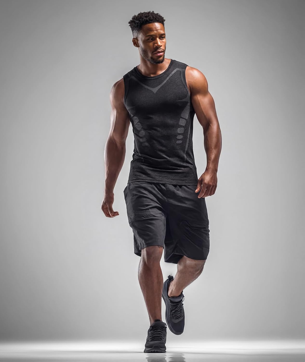 Detalle de JZCreater Men's Tank Top, Spandex Blend