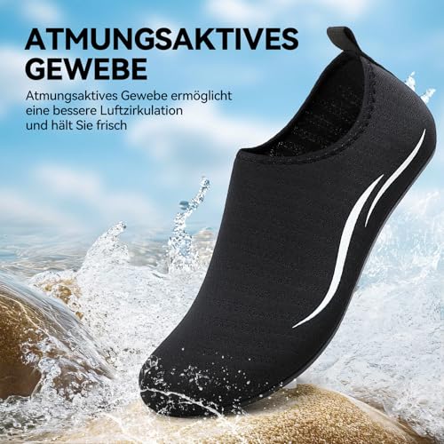 Detalle de VOLHAL Wasserschuhe Herren – Unisex Strandschuhe 785BK45EU