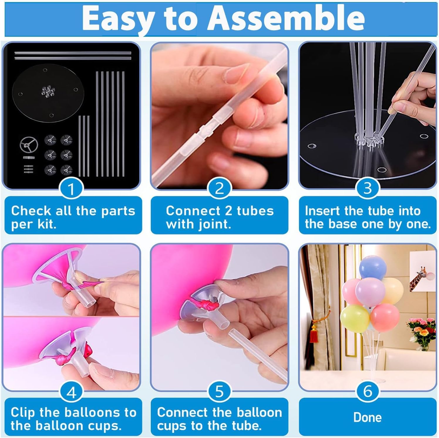 Detalle 2 de Balloon Stand Kit, 8 Sets