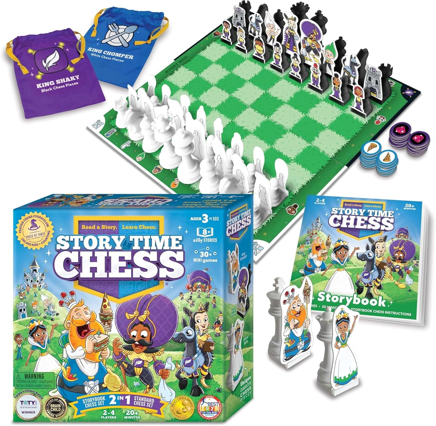 Detalle de Story Time Chess kids chess set 🎲