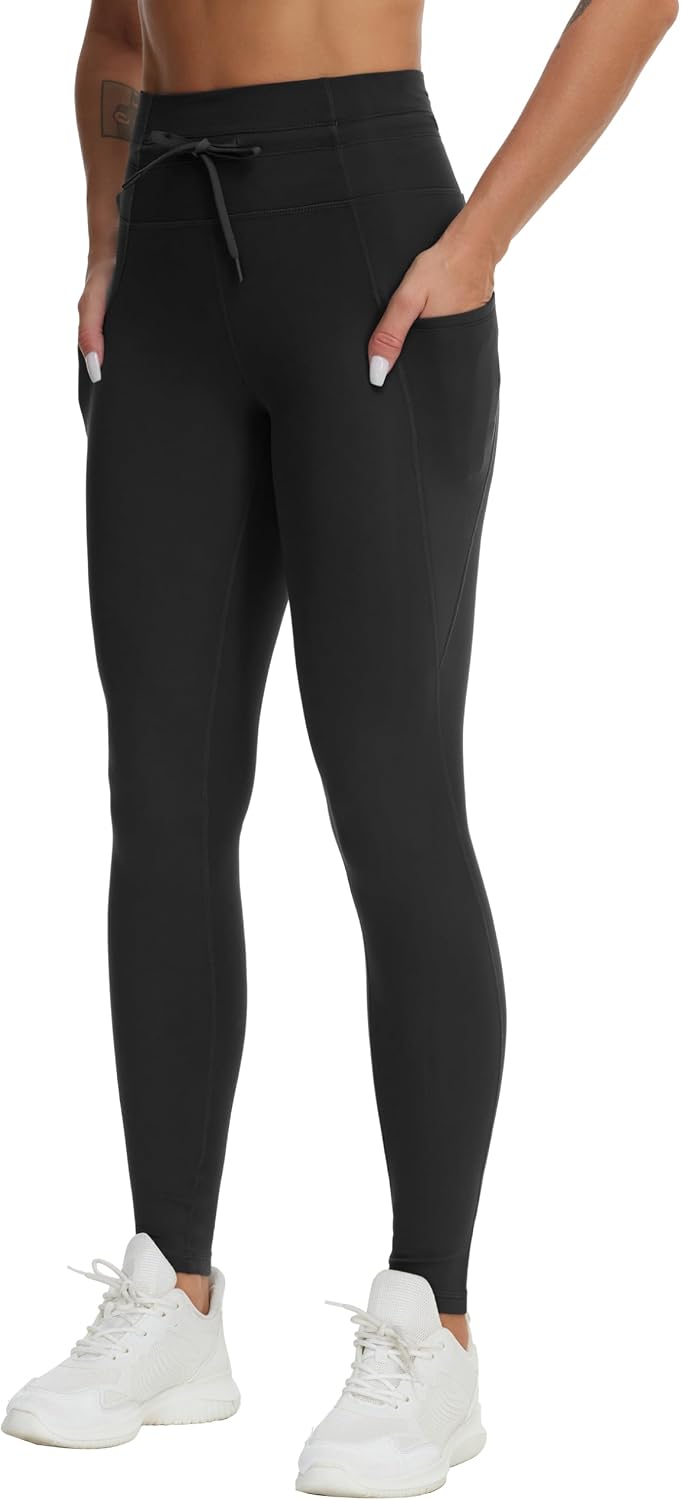 Thumbnail 1 de THE GYM PEOPLE High Waist Drawstring Gym Leggings with Two Side Pockets
