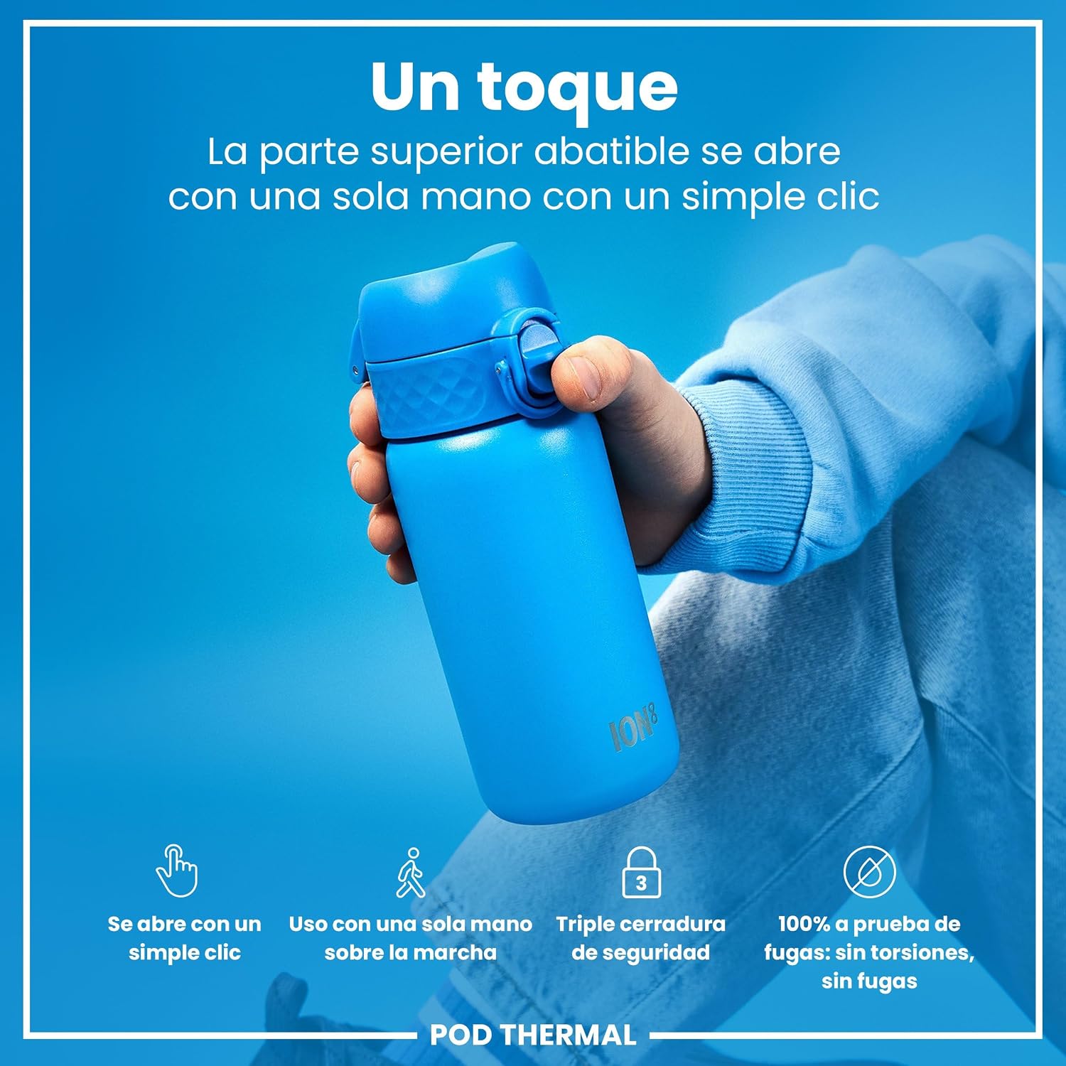 Detalle 2 de ION8 Botella Térmica Infantil Acero Inoxidable 320ml