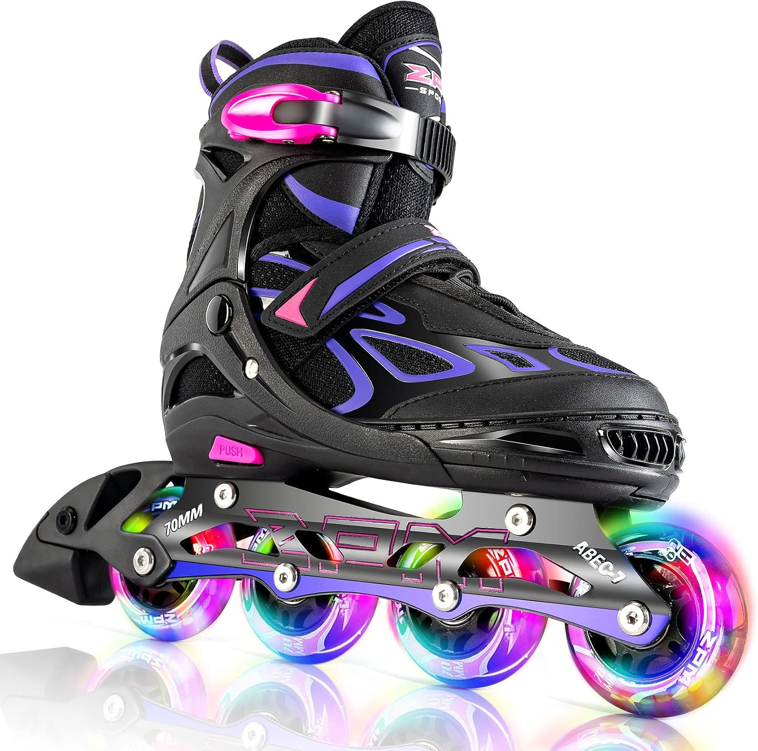 Detalle de 2PM SPORTS Inline Skates with Reinforced Aluminum Frame