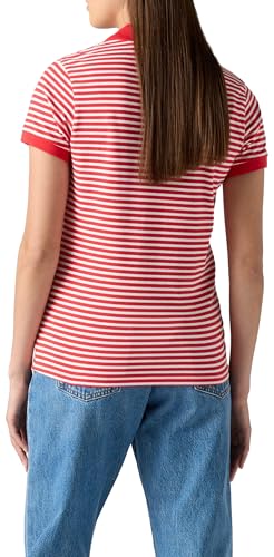 Detalle de Levi's Lse Hm Polo Marigold Stripe Mars, XS: polo ligero con detalles emblemáticos