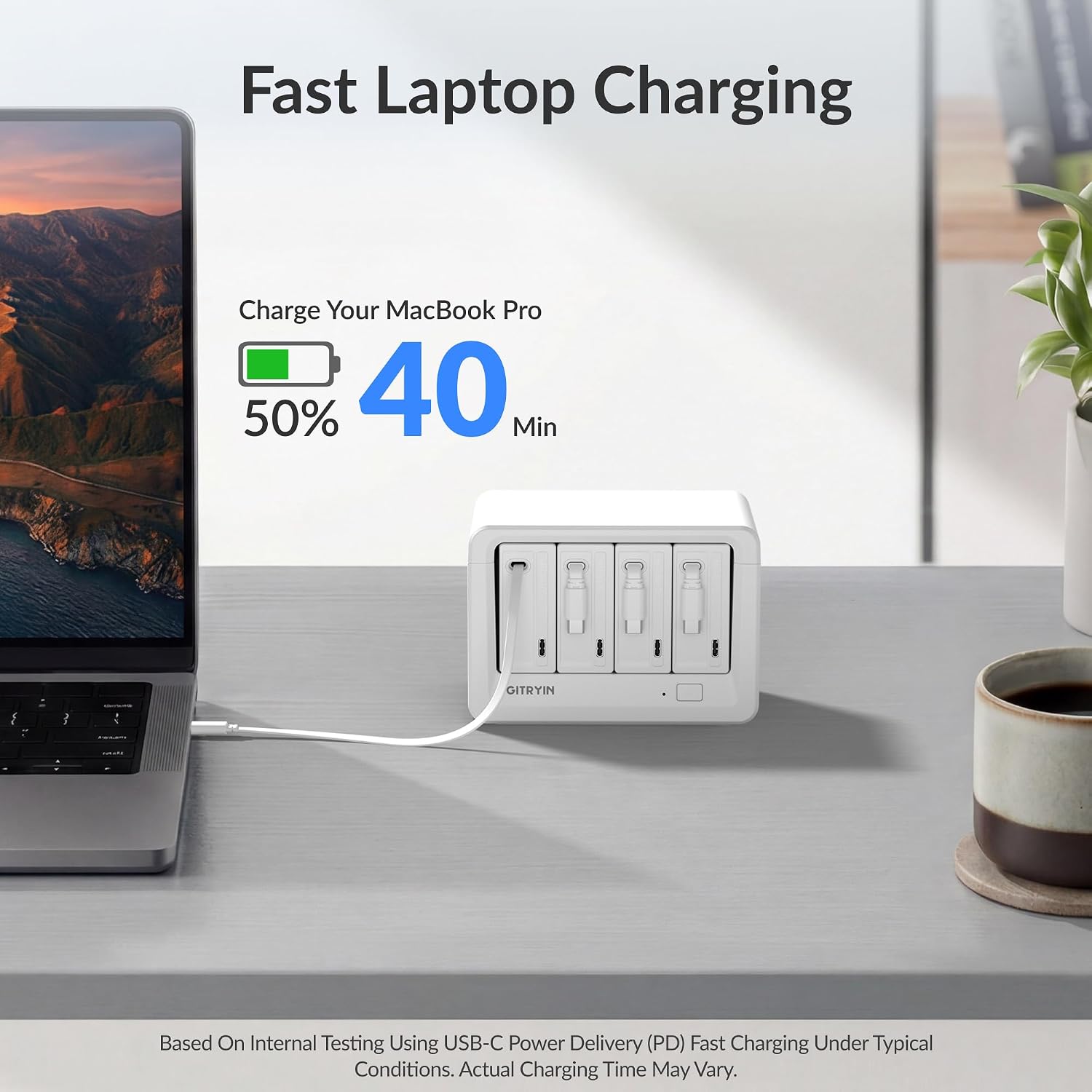 Detalle de Gitryin 12-in-1 Desktop Modular Charging Station